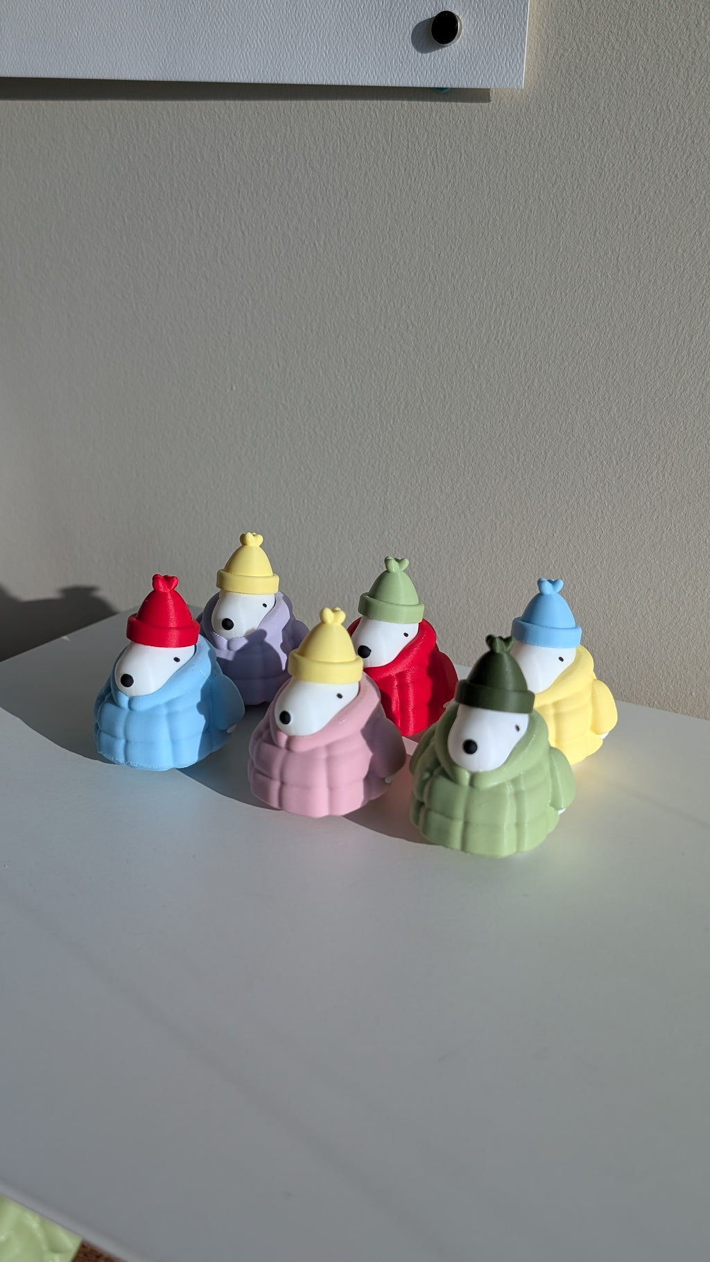 Puffer Pups Keychain & Desk Friend