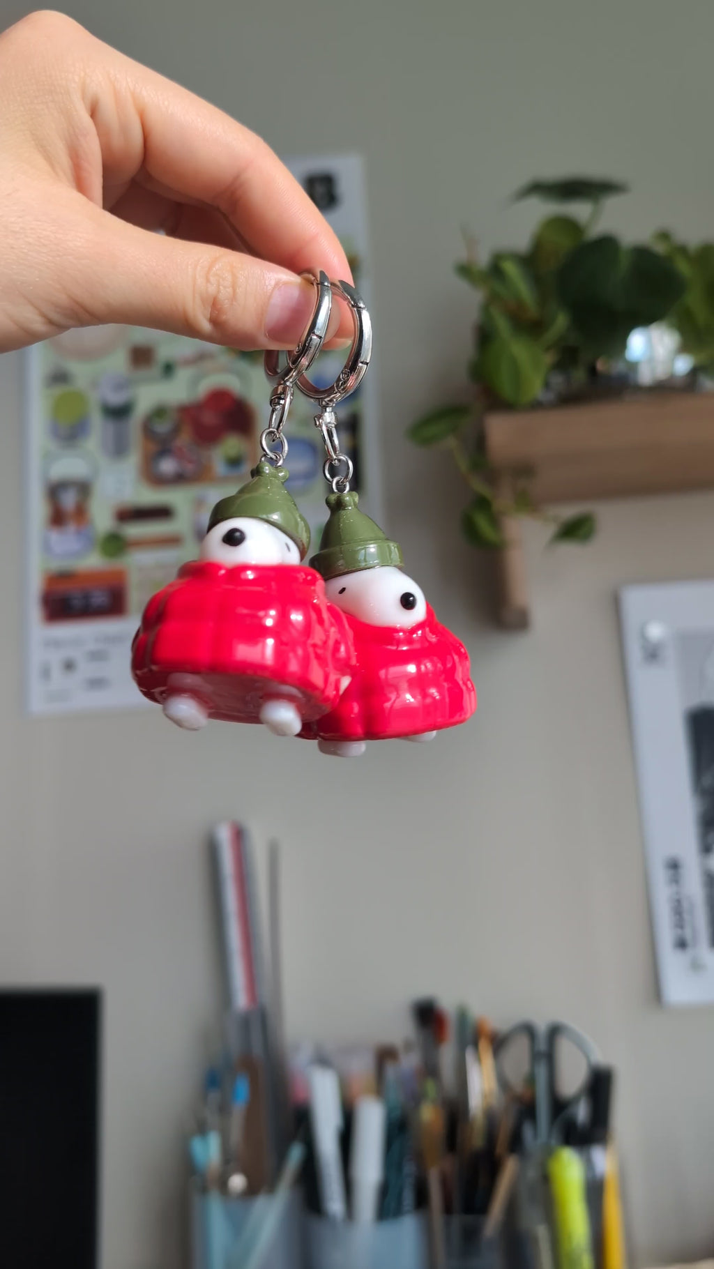 Puffer Pups Keychain & Desk Friend